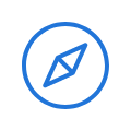 transparent png-Compass_Icon_Blue_RGB