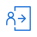 transparent png-Exit_Icon_Blue_RGB