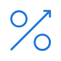 transparent png-Percentage_up_Icon_Blue_RGB